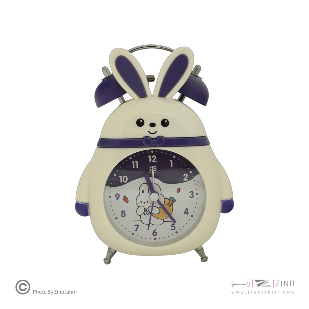 ساعت رومیزی زنگ دار طرح خرگوش کد3507